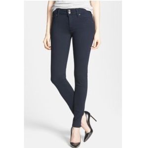 Hudson: Collin Mid-Rise Skinny in Black Iris